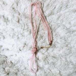 Forever 21 Jewelry - Forever 21 Pink & White Beaded Longline Necklace Forever 21 Jewelry - Forever 21 Pink & White Beaded Longline Necklace